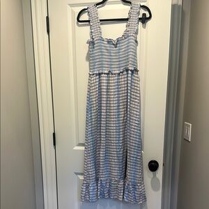 Rails- Tiered cotton Maxi Bress with Large Plaid Pattern